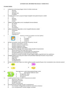 Latihan Soal Informatika Kelas 7 PDF