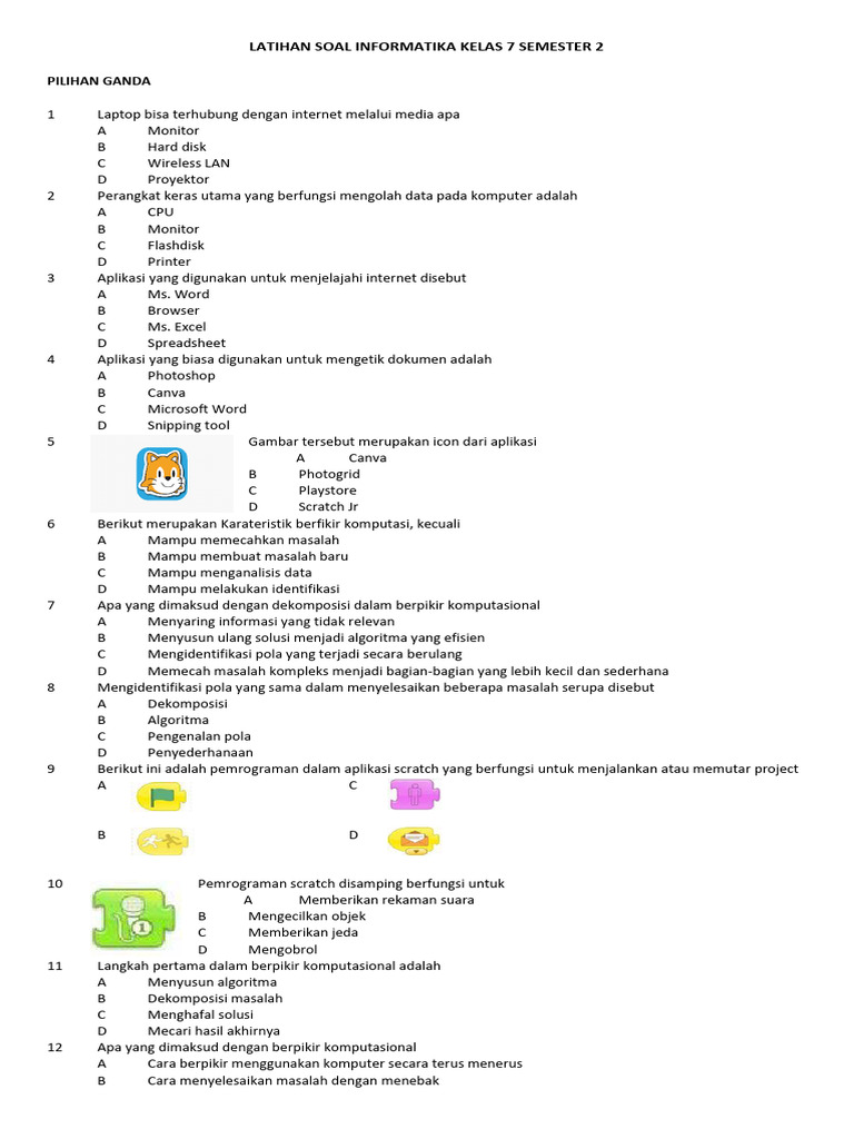7 Rahasia Kuasai Soal Informatika Kelas 7 Semester 2 Agar Nilai Ujian Melonjak Drastis 7 Rahasia Kuasai Soal Informatika Kelas 7 Semester 2 Agar Nilai Ujian Melonjak Drastis