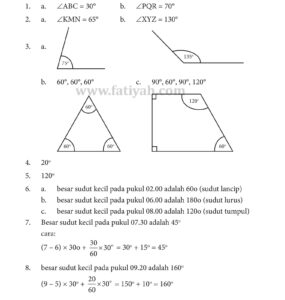 Soal Pengukuran Sudut Kelas 4 - Piffle me