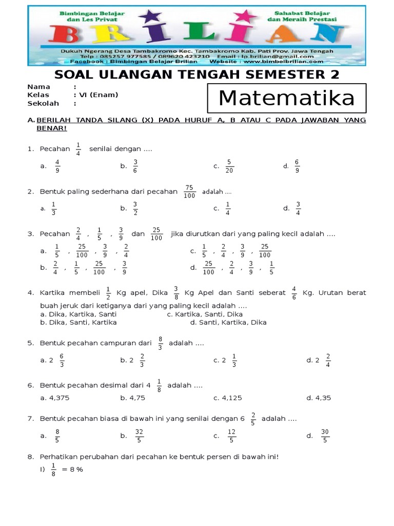 Soal Matematika Kelas 2 Sd Semester 2 Dalchaebi Soal Matematika Kelas 2 Sd Semester 2 Dalchaebi
