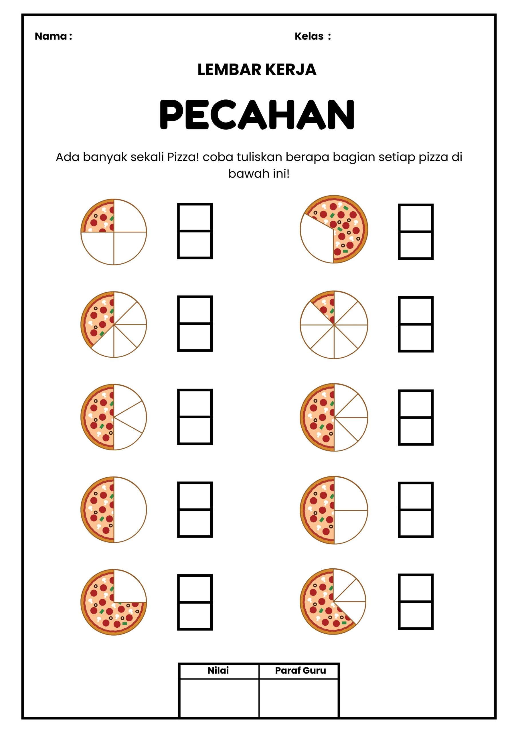 LKPD PECAHAN KELAS 2 Pecahan Lembar kerja matematika Lembar kerja LKPD PECAHAN KELAS 2 Pecahan Lembar kerja matematika Lembar kerja