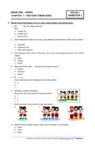 Kumpulan Soal Kelas 1 SD Semester 1 Kurikulum 2013 Ide membaca
