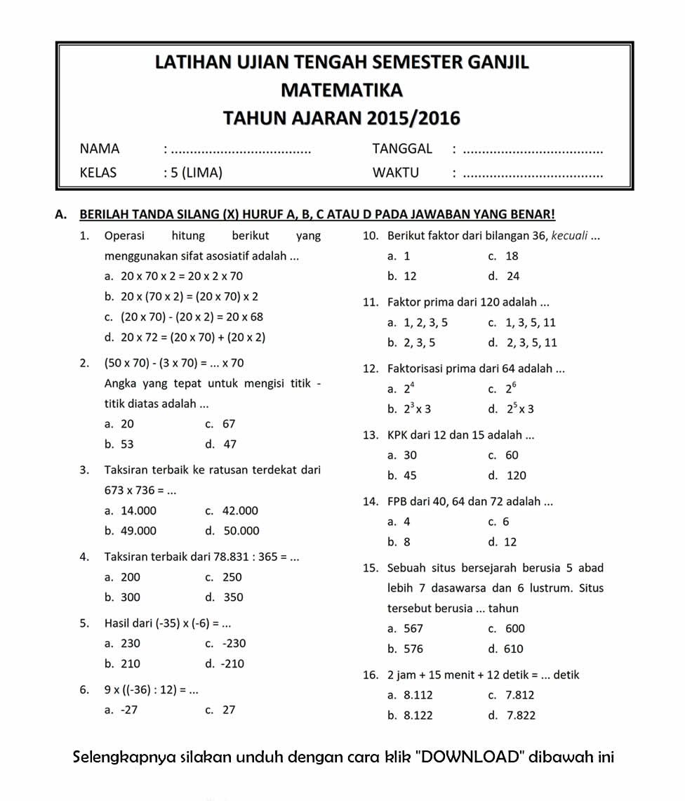 7 Rahasia Cepat Memahami Contoh Soal Matematika Kelas 5 Bab 4 Agar Nilai Ujian Sempurna 7 Rahasia Cepat Memahami Contoh Soal Matematika Kelas 5 Bab 4 Agar Nilai Ujian Sempurna