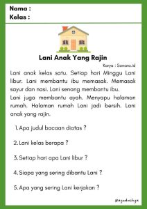 Cerita Pendek Untuk Belajar Membaca - Yuk Kita Belajar 67E Membaca