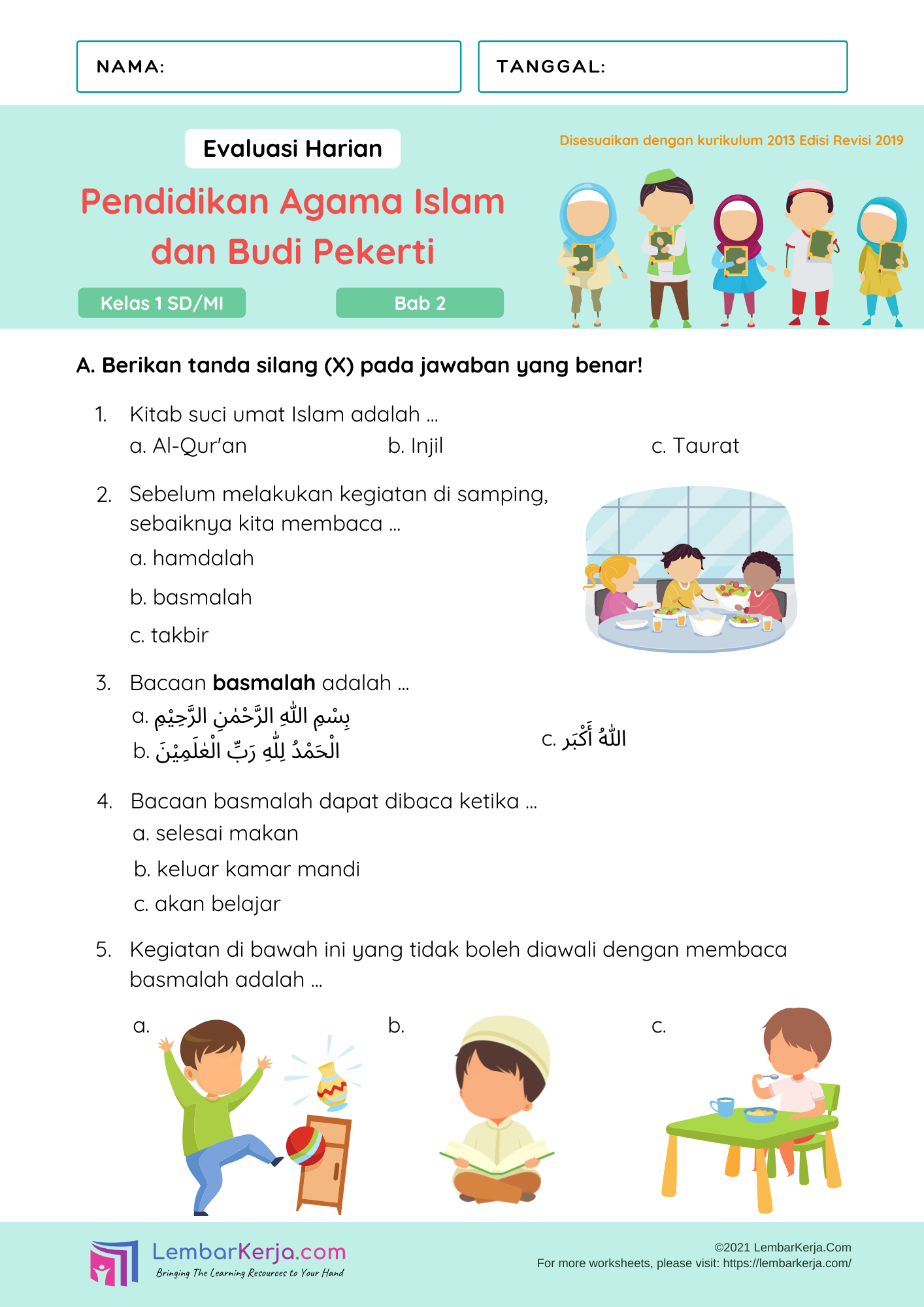 7 Soal Agama Islam Kelas 1 Semester 2 yang Tersembunyi Wajib Tahu Orang Tua 7 Soal Agama Islam Kelas 1 Semester 2 yang Tersembunyi Wajib Tahu Orang Tua