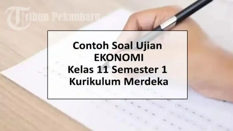 contoh soal dan jawaban ekonomi kelas 11 semester 1