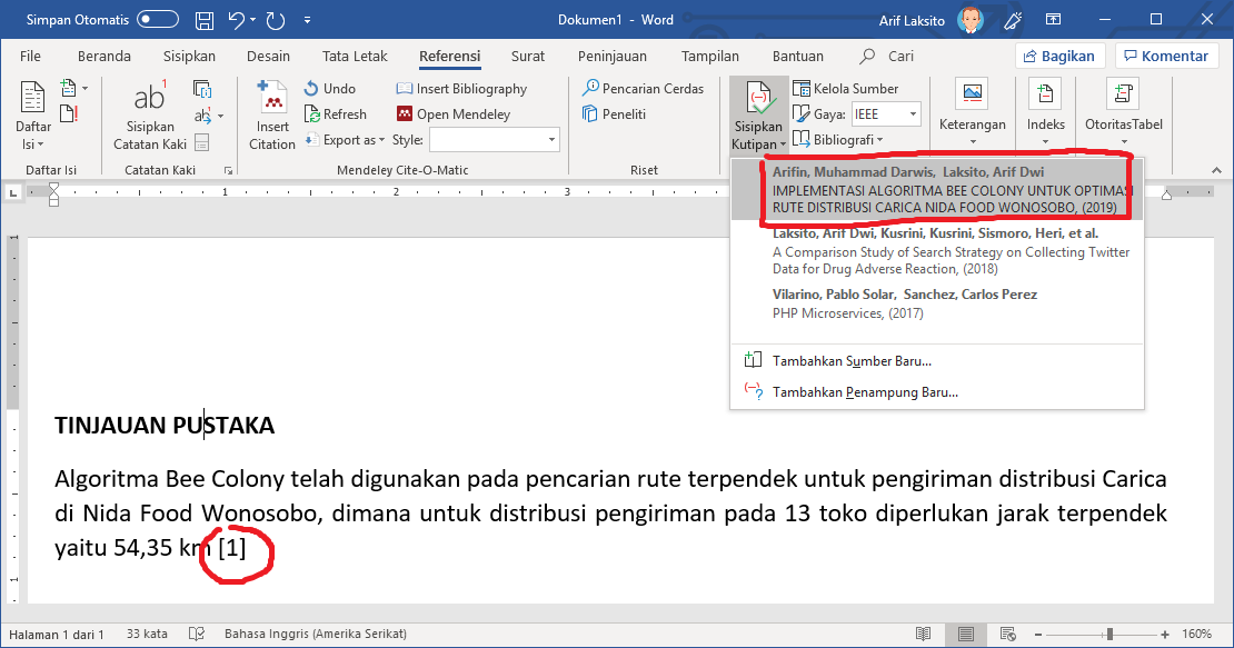 Cara mudah membuat kutipan di Microsoft Word Arif Laksito Cara mudah membuat kutipan di Microsoft Word Arif Laksito