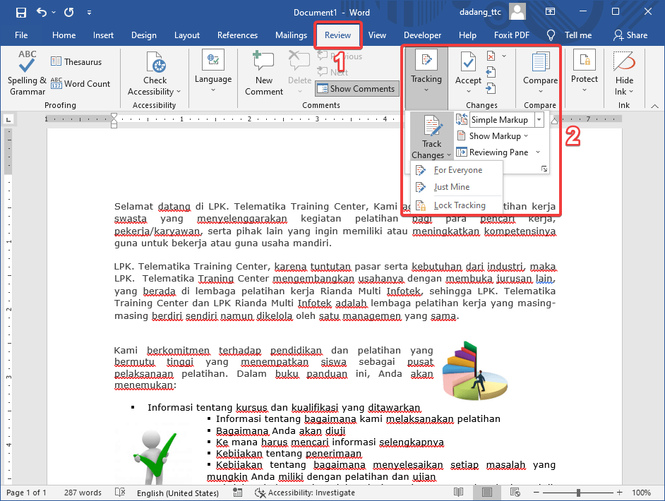 Cara Mengecek Ejaan Grammar di Word Tutorial Pemula TTC Cara Mengecek Ejaan Grammar di Word Tutorial Pemula TTC