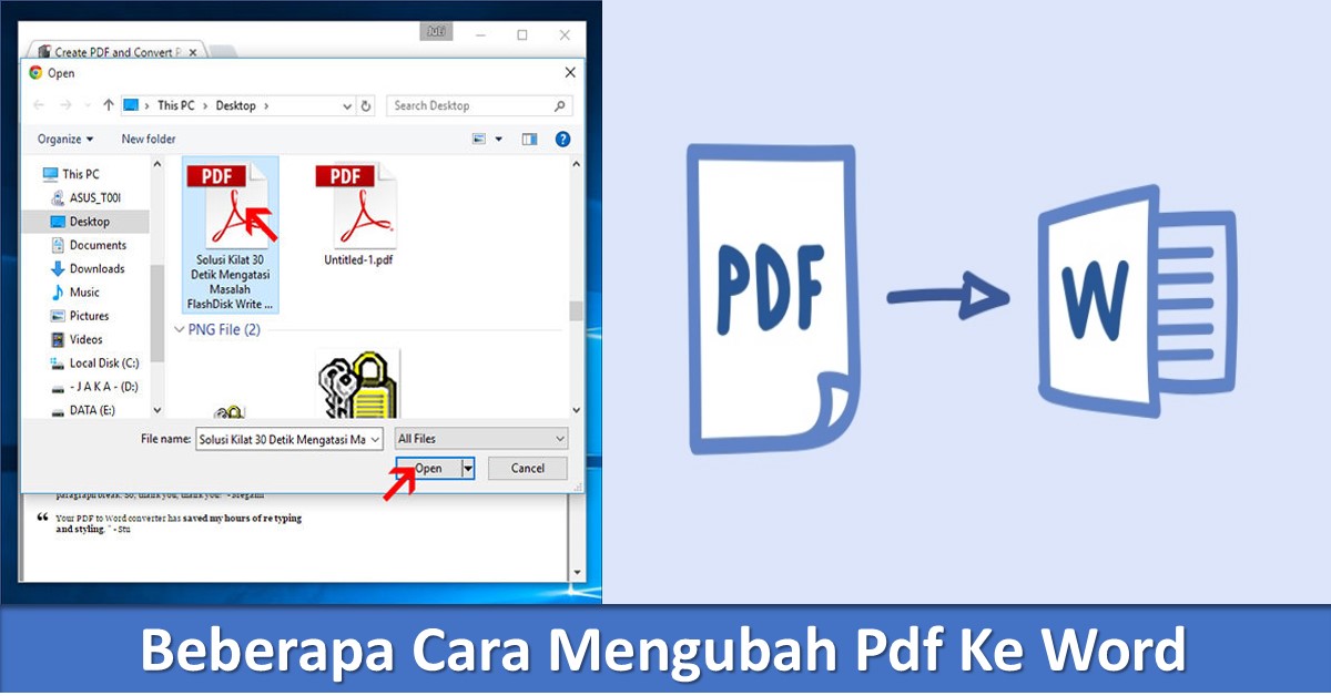 Mudah Cara Mengubah PDF ke Word Lengkap - LKomBis Mudah Cara Mengubah PDF ke Word Lengkap - LKomBis