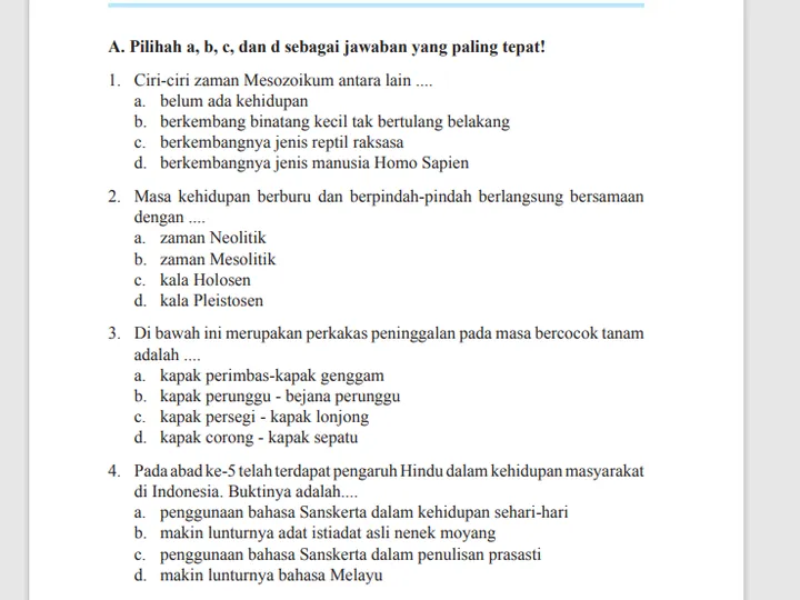 Terungkap Soal PAS IPS Kelas 9 Semester 1 Kurikulum 2013 yang Dipakai Antara