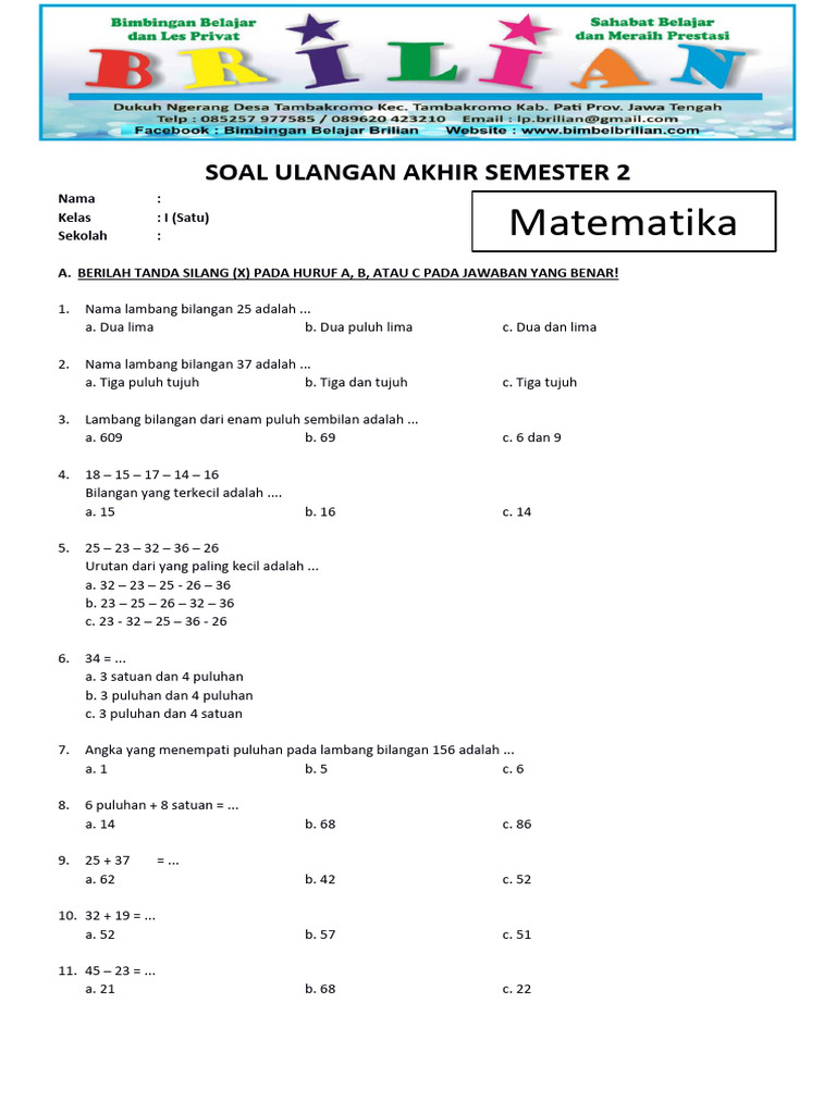 soal matematika kelas 1 sd semester 2 kurikulum 2013 Pahami Taktik FIFA ASEAN Cup 2026